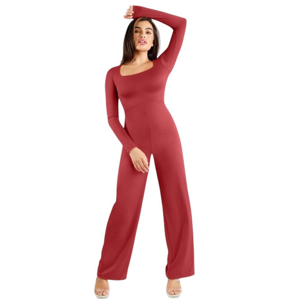 Elegant Red Jumpsuit